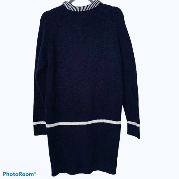 Asos Maternity Dark Navy Knit Sweater Crew Neck 2 - Picture 1 of 6